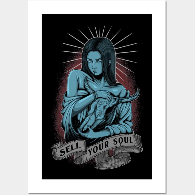 Sell Your Soul Wall Art by Tonymidi Artworks Studio